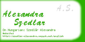 alexandra szedlar business card