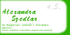 alexandra szedlar business card